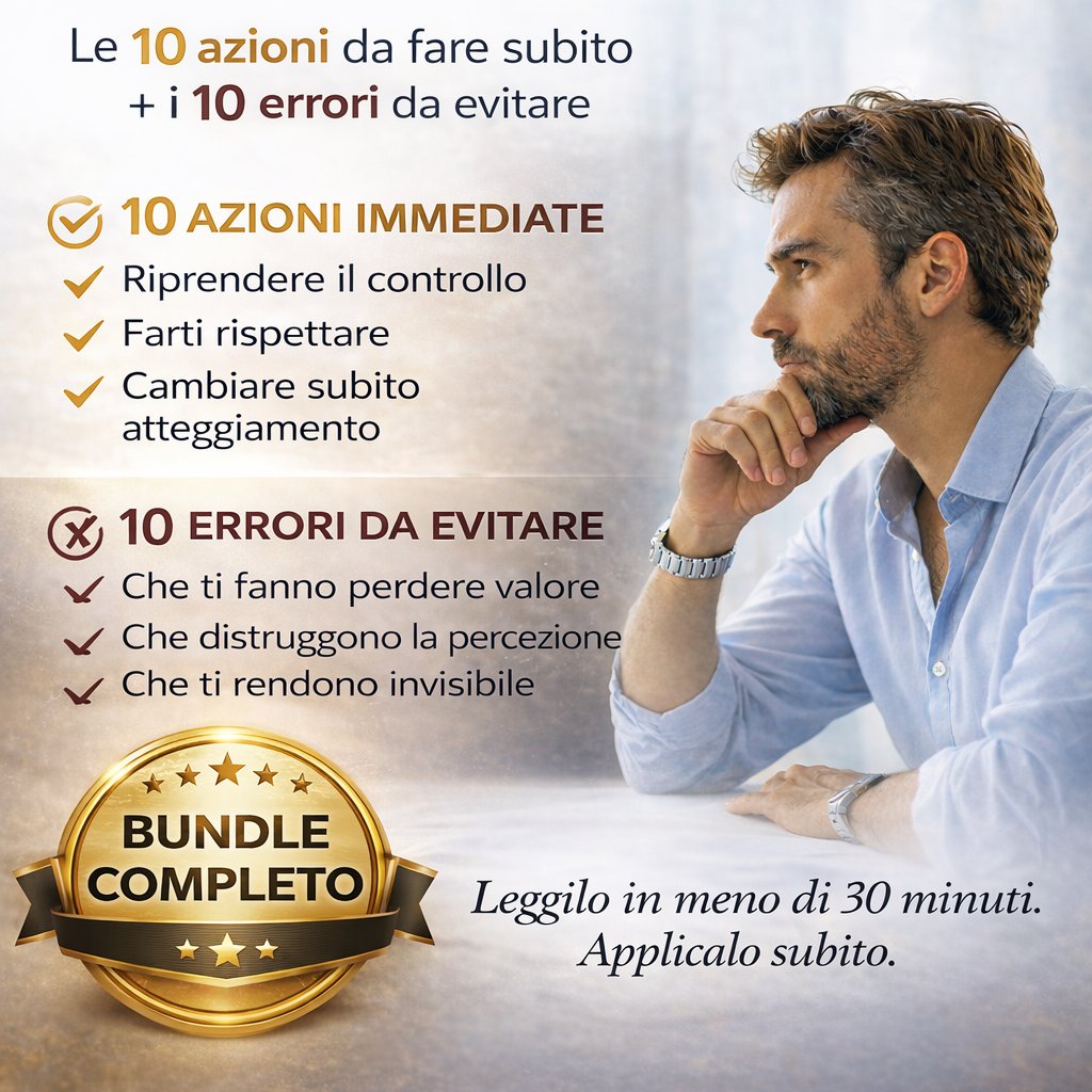 La guida definitiva per riprendere il controllo e farti rispettare nella coppia.